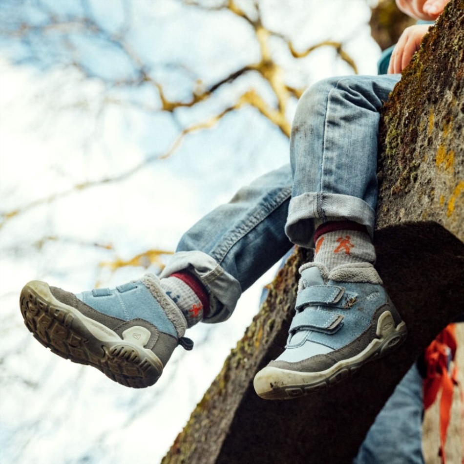 フルーツ ダブ ブラック キーン ビッグ キッズ ノッチ ダブル ストラップ チャッカ