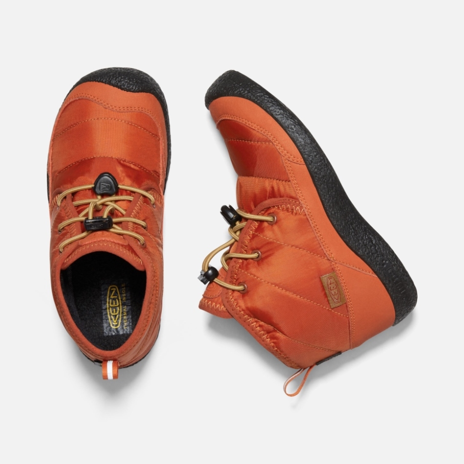 キーン ポッターズ クレイ ブラック ビッグ キッズ ハウザー II ウォータープルーフ チャッカ