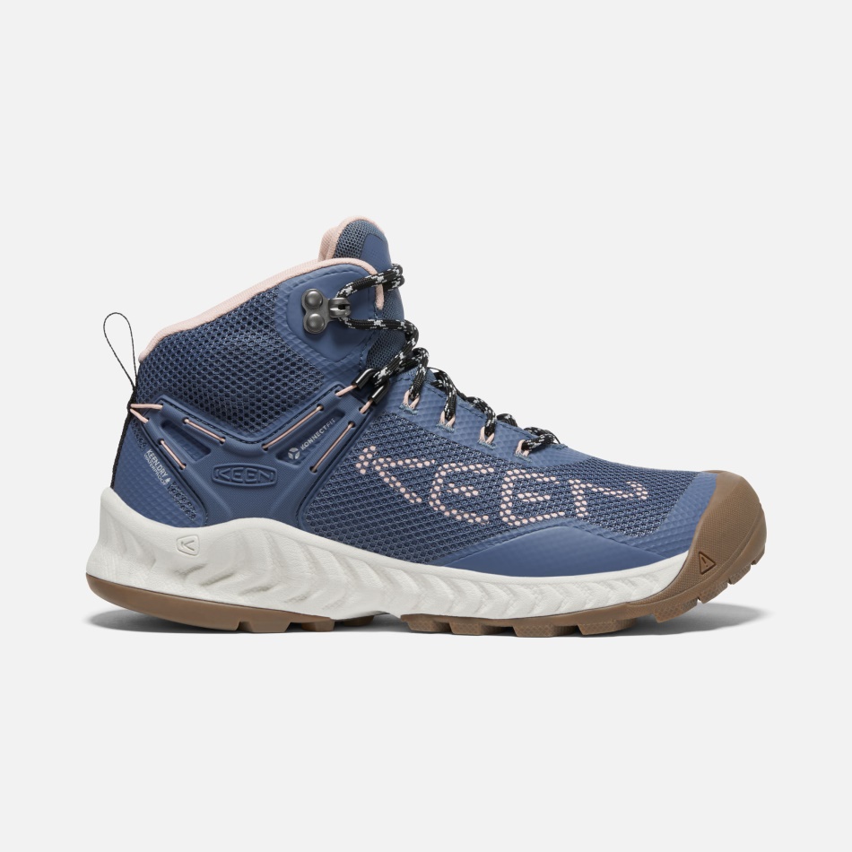 キーン レディース Nxis Evo ウォータープルーフ ブーツ ヴィンテージ インディゴ ハーバー グレー