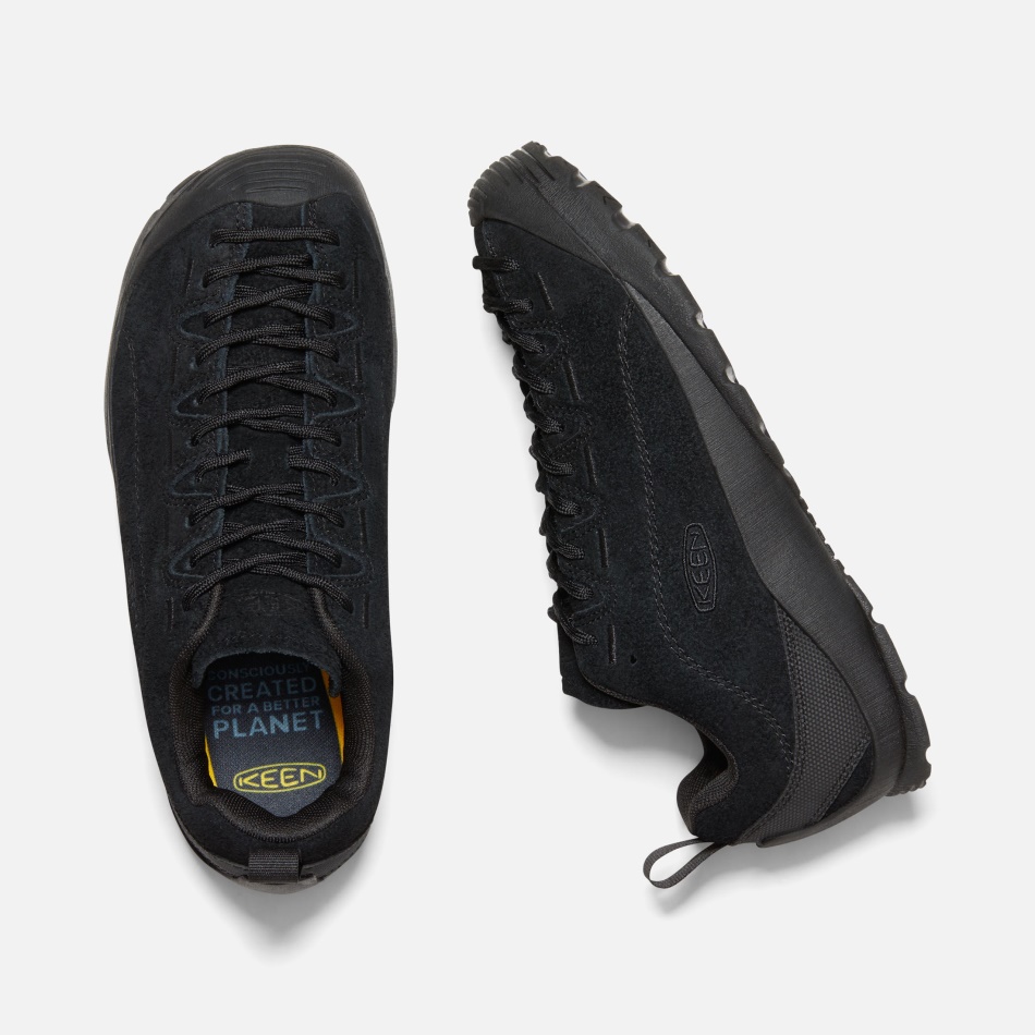 ヘアリー ブラック ブラック キーン レディース ジャスパー スエード トレーナー