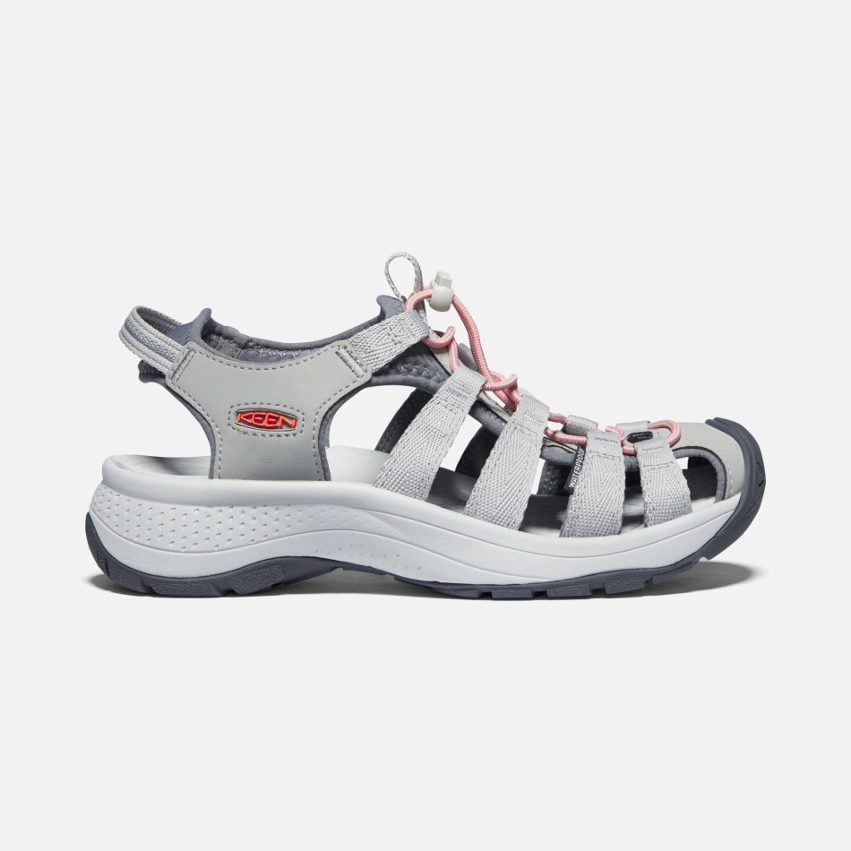 レディース アストリア ウエスト サンダル キーン グレーコーラル