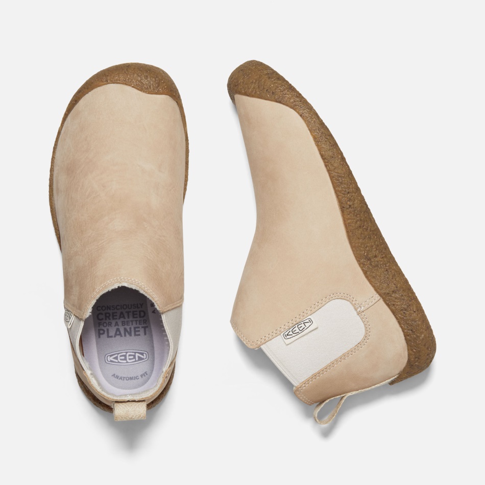 Safari-Birch Keen レディース Mosey チェルシー レザー ブーツ